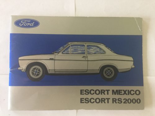 Ford Escort MK1 RS2000 and Mexico Handbook